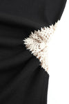 SWAYING/KNIT waist crochet suspender dress SW24SS2L09 black